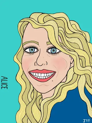 Alice - iPad finger paintings