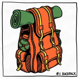 #1 Backpack // Inktober 2024 - 2024-10-01