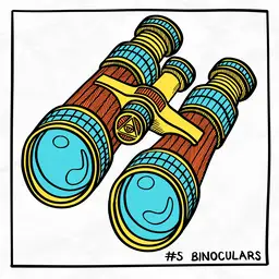 #5 Binoculars // Inktober 2024 - 2024-10-05