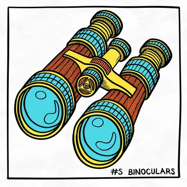 #5 Binoculars // Inktober 2024 - 2024-10-05