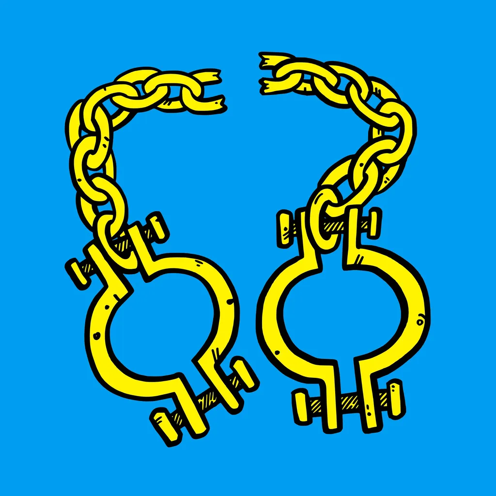 Broken shackles Broken shackles