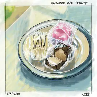 Fancy, 7/31, Inktober 2020