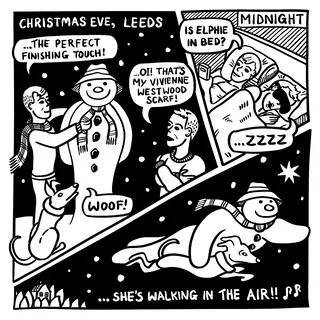 Elphie meets the Snowman!