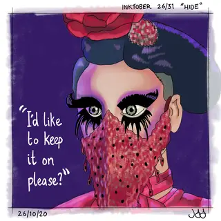 Hide, 26/31, Inktober 2020