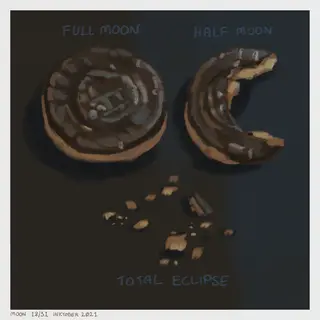 Moon, 18/31, Inktober 2021