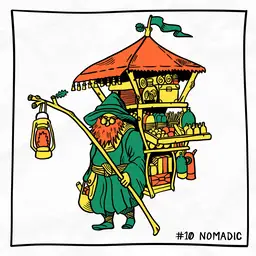 #10 Nomadic // Inktober 2024 - 2024-10-10