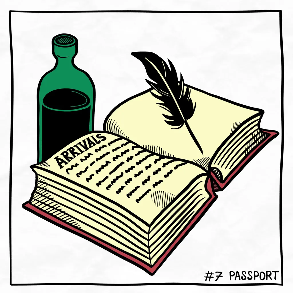 Arrivals book