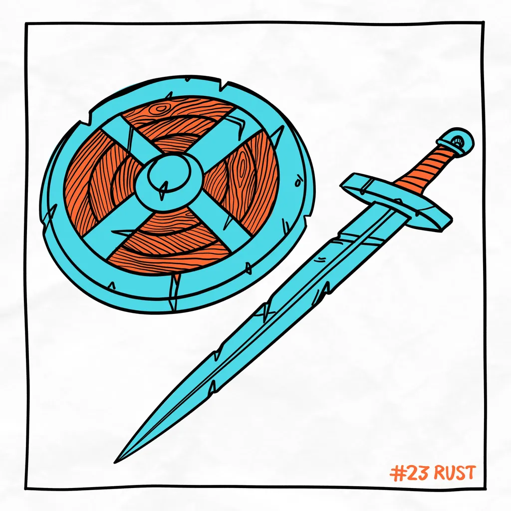 An old sword and shield An old sword and shield