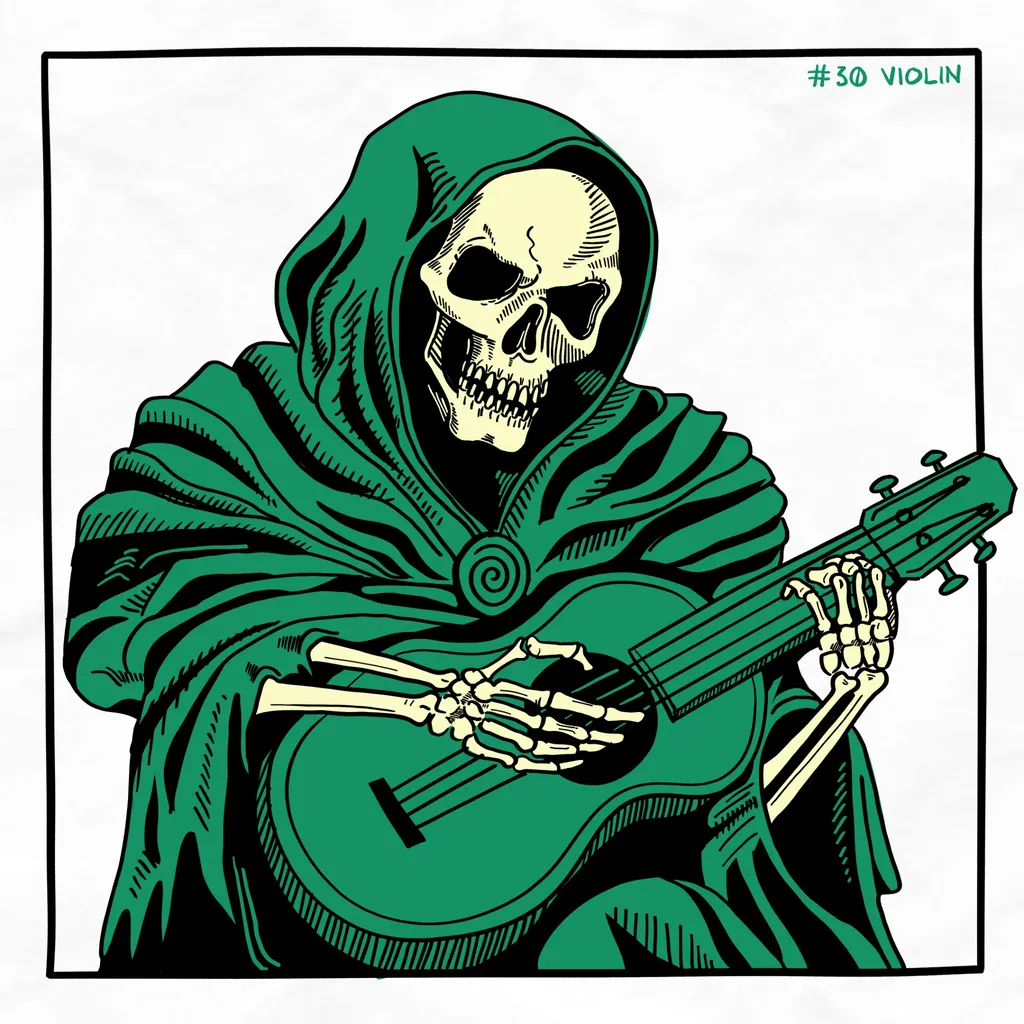 An undead bard plays a Ukelele An undead bard plays a Ukelele